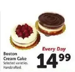 Safeway Boston cream cake offer