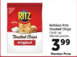 Safeway Nabisco Ritz Toasted Chips offer
