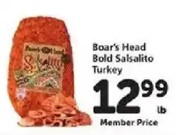 Safeway Boar's Head Bold Salsalito Turkey offer