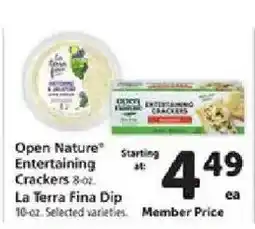 Safeway Open Nature Entertaining Crackers offer
