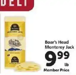 Safeway Boar's Head Monterey Jack offer