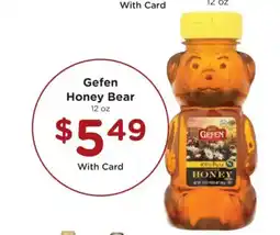 King Soopers Gefen honey bear offer