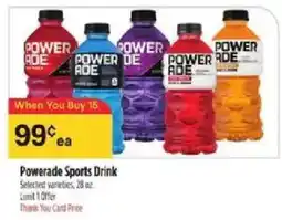 Bashas' Powerade Sports Drink offer