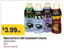 Bashas' Shamrock Farms Café Complements Creamer offer