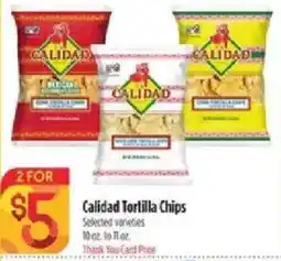 Bashas' Calidad Tortilla Chips offer