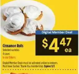 Bashas' Cinnamon Rolls offer