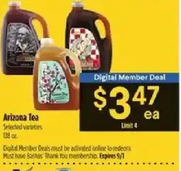 Bashas' Arizona Tea offer