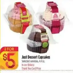 Bashas' Just Dessert Cupcakes offer