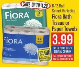 IGA Fiора Bath Tissue or Paper Towels offer
