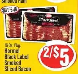 IGA Hormel Black Label Smoked Sliced Bacon offer