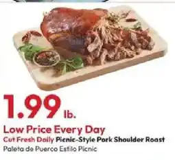 Stater Bros Cut Fresh Daily Picnic-Style Pork Shoulder Roast offer