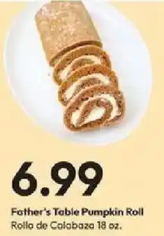 Stater Bros Father's Table Pumpkin Roll offer