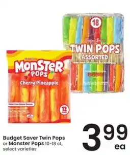 Safeway Budget Saver Twin Pops offer