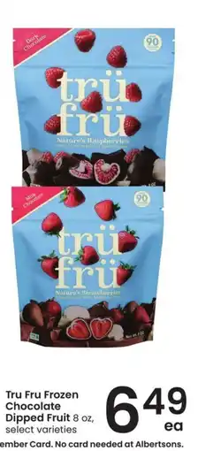 Safeway Tru Fru Frozen Chocolate Dipped Fruit offer