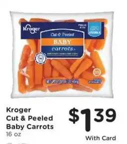 King Soopers Kroger cut & peeled baby carrots offer