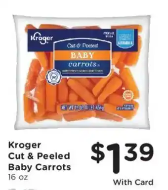 Kroger cut & peeled baby carrots