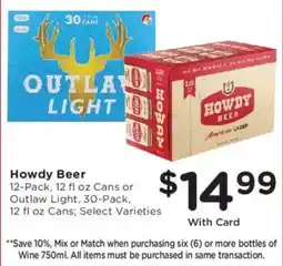King Soopers Howdy Beer offer