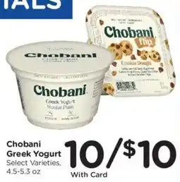 King Soopers Chobani Greek Yogurt offer