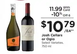 King Soopers Josh Cellars or Ogio offer