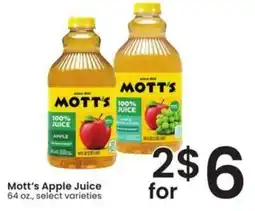 Safeway Mott's Apple Juice offer