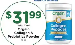 King Soopers Orgain Collagen & Prebiotics Powder offer