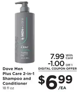 King Soopers Dove Men Plus Care 2-in-1 Shampoo and Conditioner offer