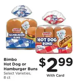 King Soopers Bimbo Hot Dog or Hamburger Buns offer