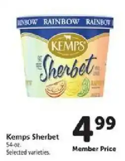 Safeway Kemps Sherbet offer