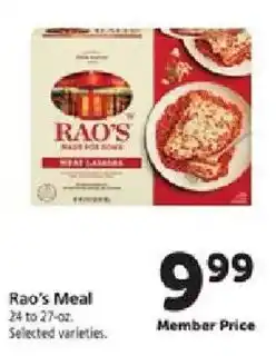 Safeway Rao's Meal offer