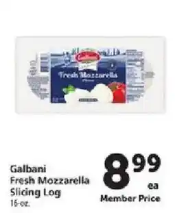 Safeway Galbani fresh mozzarella slicing log offer