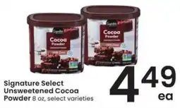 Safeway Signature Select Unsweetened Cocoa Powder offer