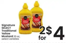 Safeway Signature Select Traditional Yellow Mustard offer