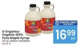 Safeway O Organics Organic 100% Pure Maple Syrup offer