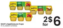 Safeway Mott's Applesauce Cups offer