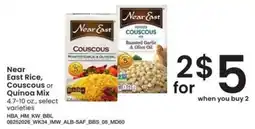 Safeway Near East Rice, Couscous or Quinoa Mix offer