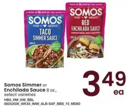 Safeway Somos Simmer or Enchilada Sauce offer