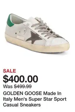 Marshalls GOLDEN GOOSE Made In Italy Men's Super Star Sport Casual Sneakers offer