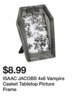 Marshalls ISAAC JACOBS 4x6 Vampire Casket Tabletop Picture Frame offer