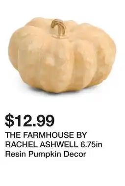 Marshalls THE FARMHOUSE BY RACHEL ASHWELL 6.75in Resin Pumpkin Decor offer