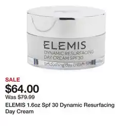 Marshalls ELEMIS 1.6oz Spf 30 Dynamic Resurfacing Day Cream offer