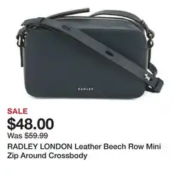 Marshalls RADLEY LONDON Leather Beech Row Mini Zip Around Crossbody offer