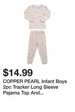 Marshalls COPPER PEARL Infant Boys 2pc Tracker Long Sleeve Pajama Top And Pants Set offer