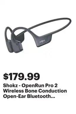 Best Buy Shokz - OpenRun Pro 2 Wireless Bone Conduction Open-Ear Bluetooth Sports Headphones - Black offer