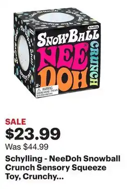 Best Buy Schylling - NeeDoh Snowball Crunch Sensory Squeeze Toy, Crunchy Texture, Ages 3+ - Multicolor offer