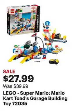 Best Buy LEGO - Super Mario: Mario Kart Toad's Garage Building Toy 72035 offer