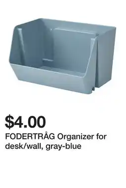 Ikea FODERTRÅG Organizer for desk/wall, gray-blue offer