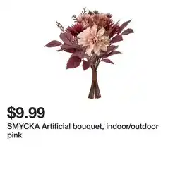 Ikea SMYCKA Artificial bouquet, indoor/outdoor pink offer