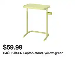 Ikea BJÖRKÅSEN Laptop stand, yellow-green offer