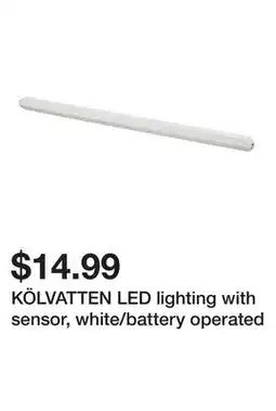 Ikea KÖLVATTEN LED lighting with sensor, white/battery operated offer