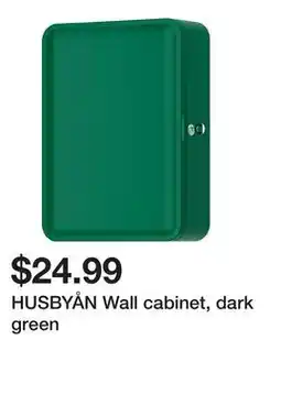 Ikea HUSBYÅN Wall cabinet, dark green offer